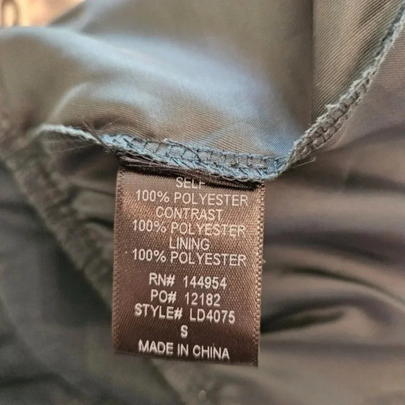 Luxxel Tulle Velvet Floral Spaghetti Strap Open Back Mini Dress Dark Green Small - Picture 10 of 10